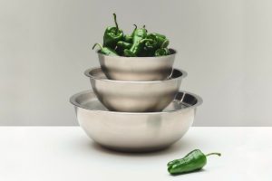 Ciotola in acciaio con coperchio