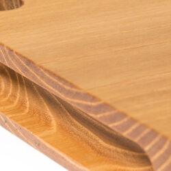 Sardinian cutting board handle detail
