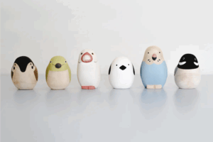 Kotori little wooden birds