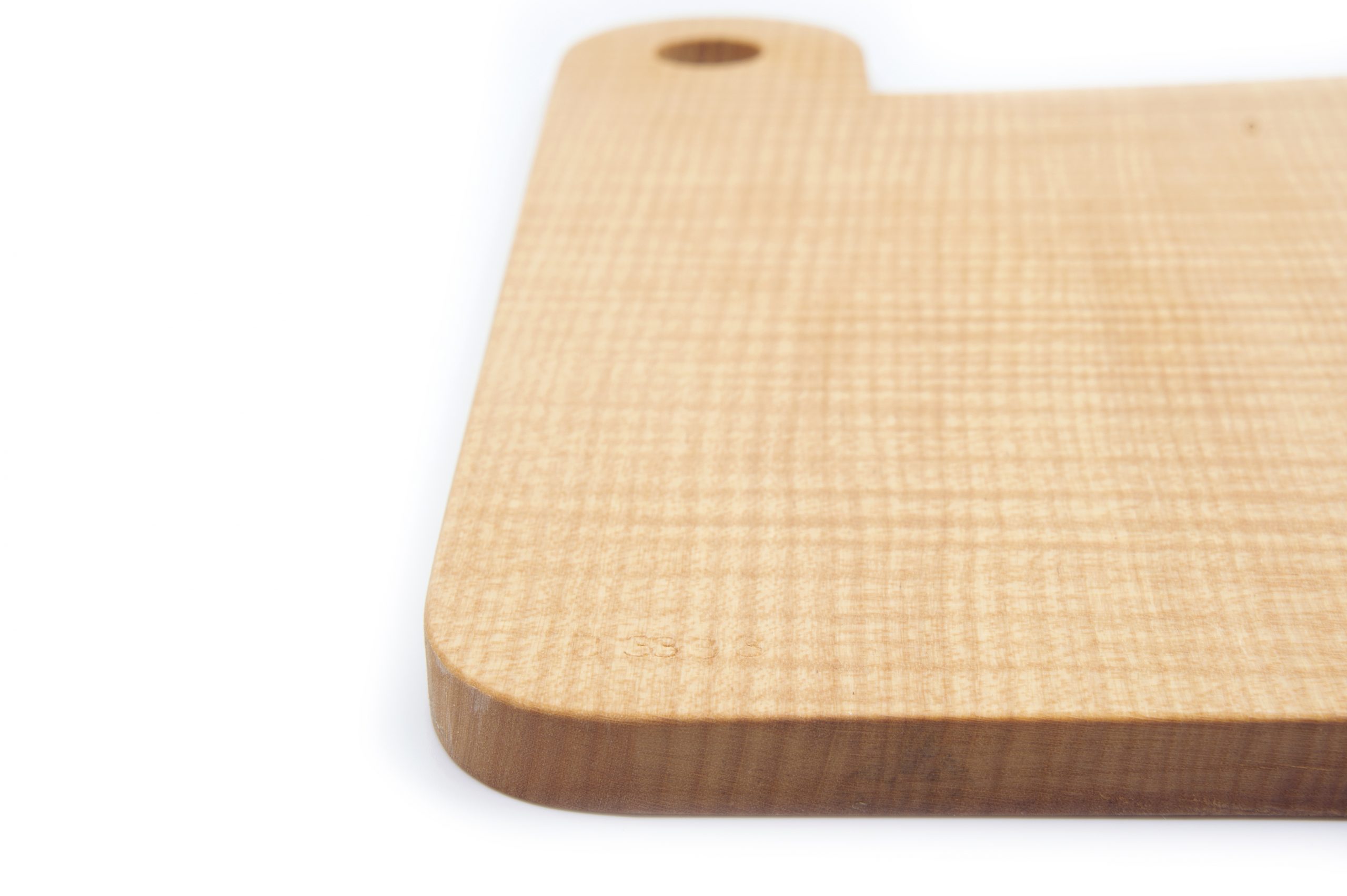 Tagliere Vud Bottega Artigiana Serie B 21x21 acero dettaglio