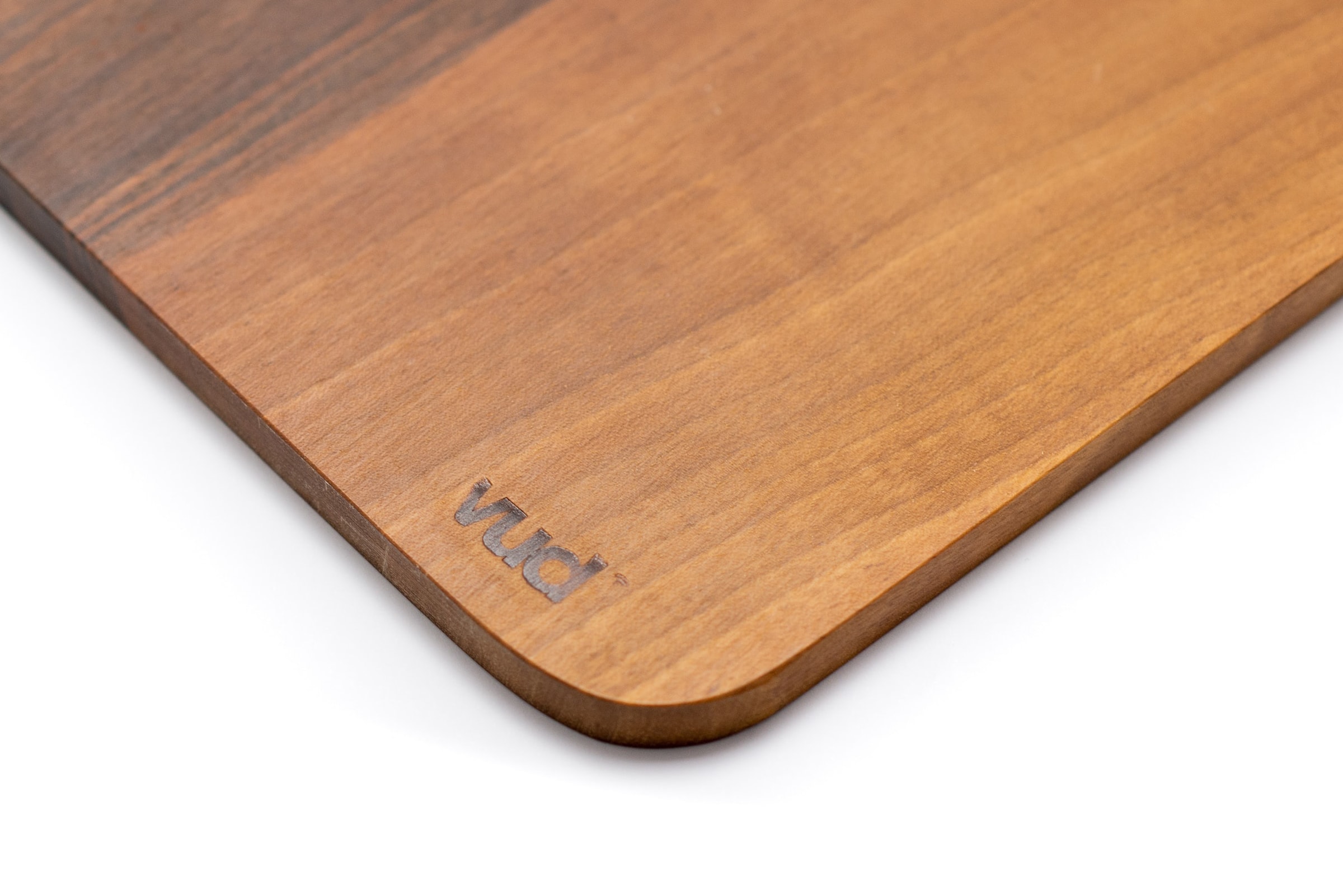 Tagliere Vud B 30-30 noce dettaglio logo