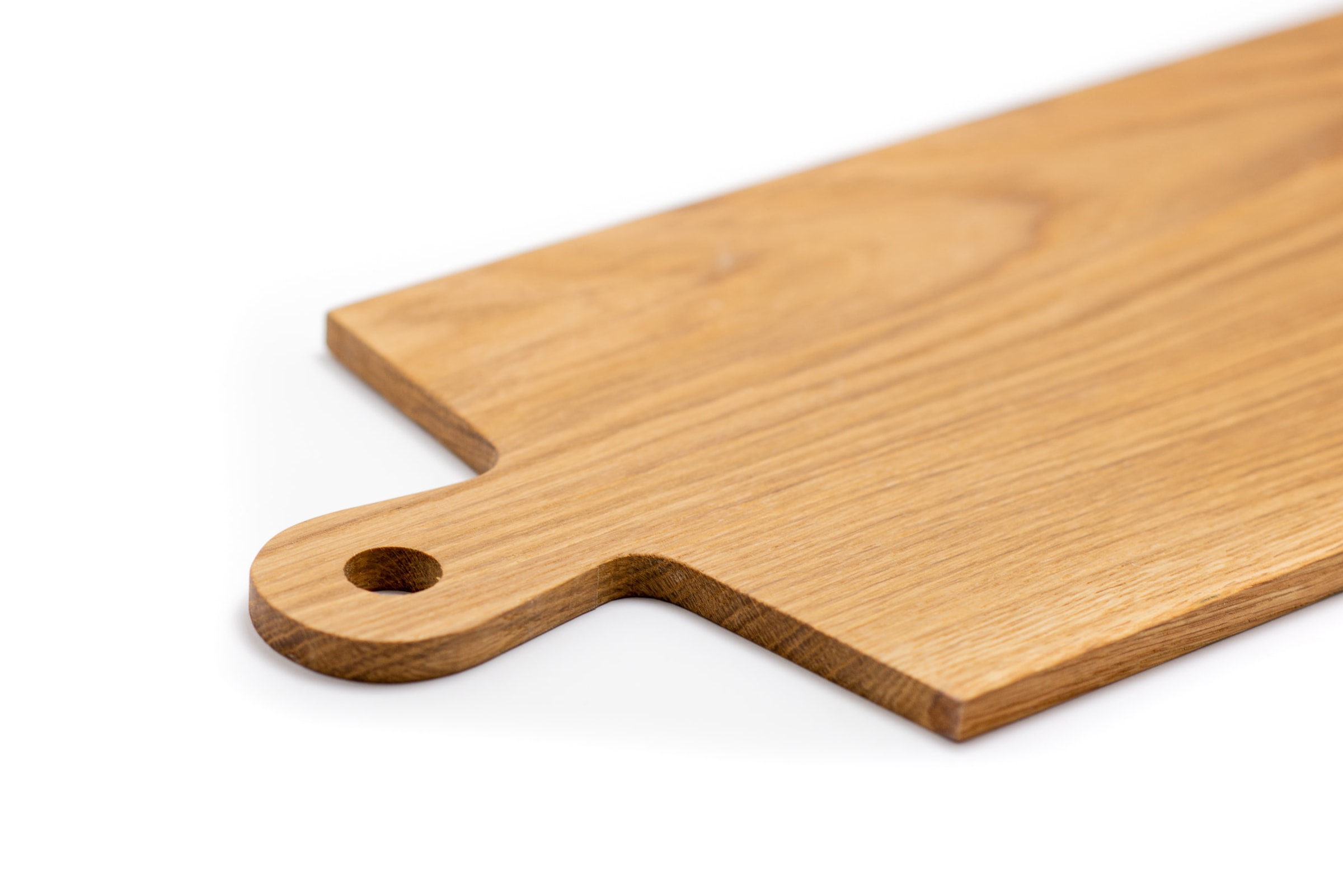 Tagliere Vud R 60x21 - rovere - dettaglio manico